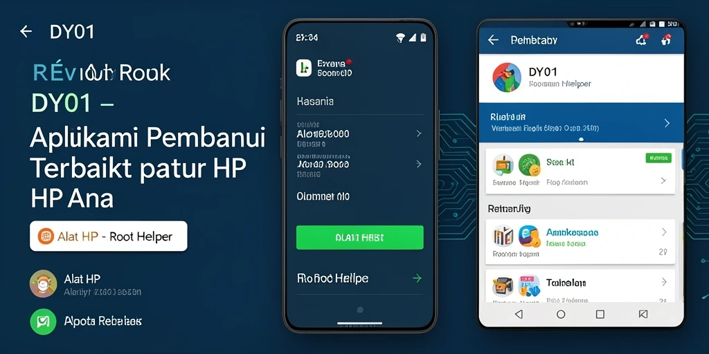 Tampilan antarmuka aplikasi DY01 yang user-friendly dan fungsional.