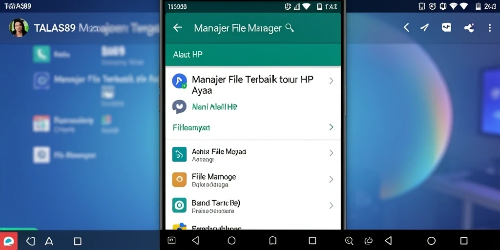 Screenshot utama TALAS89 menampilkan antarmuka manajer file yang bersih dan intuitif.