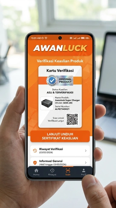 Tampilan kanal resmi awanluck